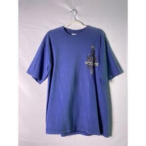 Vintage Gotcha Surfing Dagger Graohic Print Blue T-shirt Men's Size XL